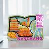Ciudad Creativa Guochao Imanes de Madera para Refrigerador Pegatinas Magnéticas de Viaje Venta al por Mayor Dibujos Animados Imanes Conmemorativos de Nezha Dominando el Mar