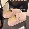 Zapatillas cerradas de estilo Birkenstock para mujer, súper calientes, de suela gruesa, con tacón oculto, sin cordones, nuevo estilo de otoño, zapatos de un solo color 2026