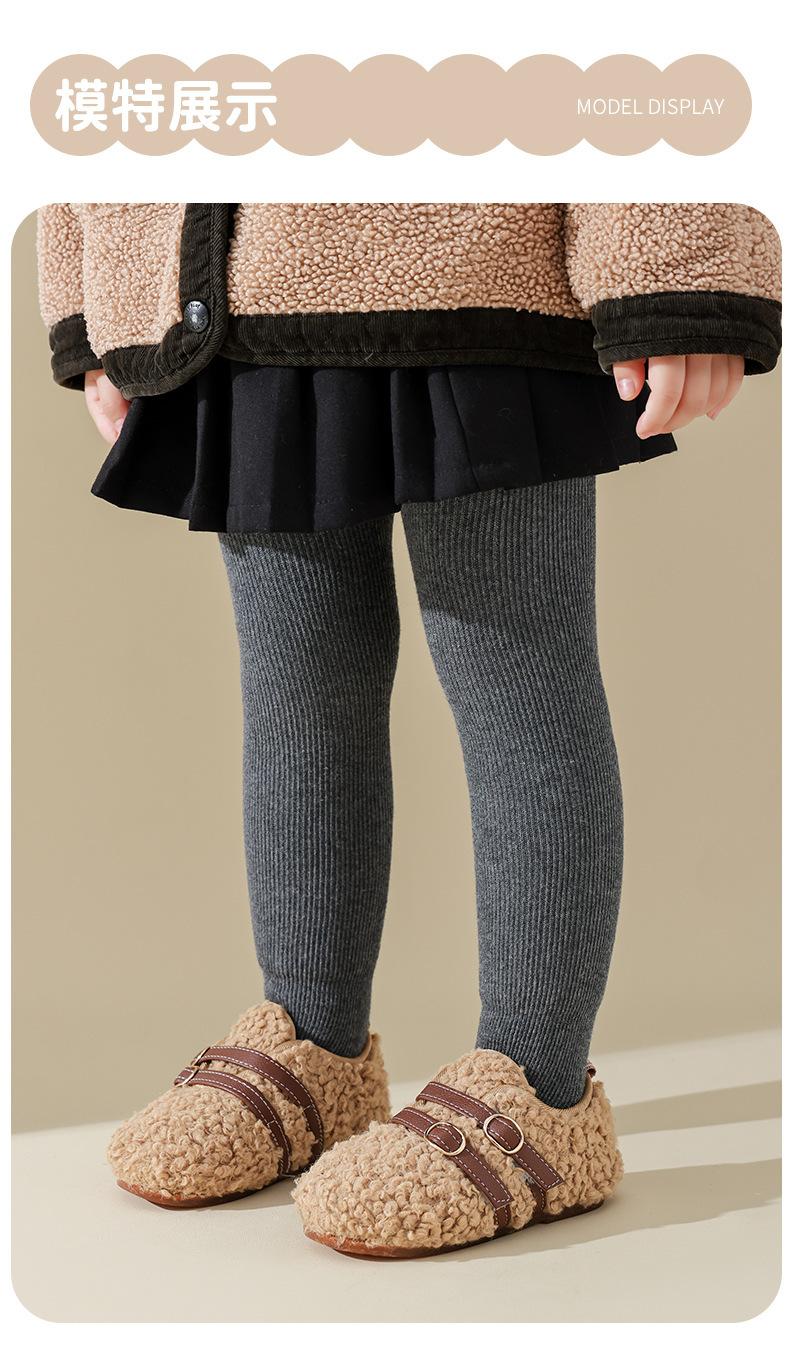 加绒加厚纯色连裤袜_10
