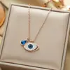 Venta caliente transfronteriza temperamento personalidad cuerpo completo titanio acero collar mujer galvanizado oro 18K cadena clavícula collar joyería no se decolora