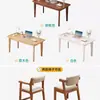 Escritorio de Madera Maciza para Apartamentos Pequeños, Escritorio para Computadora de Escritorio para Uso en Casa, Escritorio de Oficina Sencillo para Estudiantes de Primaria y Secundaria, Escritorio de Escritura para Dormitorio, Diseño Minimalista