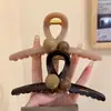 Pinza de garra de cuentas marrones de alta calidad para mujer, pinza de tiburón grande, accesorio elegante para el cabello grueso, nuevo accesorio para el cabello 2026