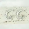 Pendientes Retro Geométricos Transfronterizos de Amazon Estilo Francés Lujo Ligero Acero de Titanio Acero Inoxidable Hueco Exquisito Diseño Geométrico