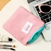 Bolsa de almacenamiento con cierre de broche de cierre automático, monedero portátil de dibujos animados, organizador de viaje para cables de datos, auriculares y joyas
