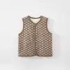 Chaleco infantil para primavera, otoño e invierno, algodón de 120g, chaleco acolchado para bebé, cálido y cómodo, Clase A, chaleco unisex para bebé