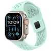 Adecuado para Apple Watch S11/Ultra correa de silicona, correa deportiva de silicona transpirable con corte angulado