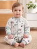 Saco de Dormir Acolchoado Anti-Chute para Bebê Outono/Inverno 2026 com Pernas Separadas, Algodão Espesso, Saco de Dormir Controlado por Temperatura Classe A para Recém-Nascidos
