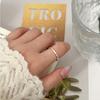 Anillo de nuevo diseño transfronterizo de Europa y Estados Unidos, anillo retro simple Joker de nicho ins para mujer, joyería al por mayor