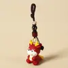 Chaveiro Pingente Escultura em Madeira Artesanal Doze Signos do Zodíaco Pingente de Corrente para Bolsa Ano do Coelho Presente de Aniversário para Amigo Fofo