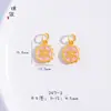 Collar pulsera de accesorios DIY de Oro vietnamita antiguo de larga data con colgante de copo de nieve esmaltado con cuentas para mujer