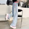 Jeans de Tencel para Niñas Verano Delgados 2025 Nuevos Ropa de Verano para Niños Pantalones de Pierna Ancha Rectos para Niñas Transfronterizos