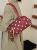 Bolso de hombro de lunares de alta gama transfronterizo, de nicho, con un diseño color-block fresco, dulce y elegante, perfecto como bolso de mano casual, moderno y chic.