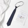 Corbata pequeña japonesa Jk perezosa de 8 cm estilo universitario para estudiantes masculinos y femeninos, camisa Ins con cremallera sin corbata para mujer, corbata moderna estilo coreano