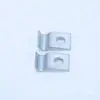 Abrazadera de Tubería de Aceite de Acero al Carbono Zincado Blanco de un Solo Lado y un Solo Agujero, Abrazadera de Tubería de Aceite Lubricante Engrosada 4mm 6 8 10 12