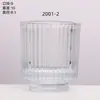 Portavelas transparente de vidrio para aromaterapia, hecho en casa, para dormitorio, adornos aromáticos, recipiente de vidrio grueso, taza vacía.