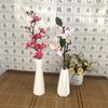 Mini jarrón de cerámica de escritorio pequeño tamaño forma de diamante pequeño soporte para flores decoración de escritorio decoración del hogar jarrón pequeño