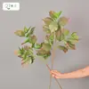 Planta Verde Artificial Folhas de Hortênsia para Arranjos Florais de Interiores Domésticos, Decoração de Casamento e Hotel, Arranjos de Chão e Paisagismo Fabricante