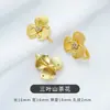 Accesorios Chapados en Oro Accesorios para Joyería DIY Pulsera de Oro Antigua Hebilla Conector de Cuerda Trenzada Hebilla Final para Solapa de Hanfu Cheongsam