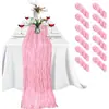 Amazon Transfronterizo Bali Hilo Mantel de Mesa Tela Plegada Fiesta Navideña Boda Decoración Mantel de Mesa Arrugado Venta al por Mayor