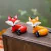Enfeites de Novo Estilo, Enfeites Criativos para Casa, Enfeites de Raposa de Desenho Animado, Enfeites de Artesanato em Vidro, Decorações para Mesa de Escritório