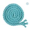 Cuerda de algodón de tres cabos de colores de 8 mm, en stock de fábrica, hilo de algodón de 8 mm de grosor, decoración de fachada de tienda de bricolaje, cuerda decorativa para tejer