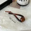 Pinza Elegante Vintage Color Café Perla para Mujer 2024 Nuevo Pinza para el Cabello Retorcida de Gama Alta Pinza de Tiburón para la Parte Posterior de la Cabeza