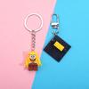 Multiusos se puede colgar se puede colocar de pie se puede separar se puede integrar bloques de construcción llavero equipo de EE. UU. Colgante de pez bajo regalo