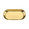 Ins estilo oval tamanho pequeno placa de aço inoxidável aromaterapia cosméticos placa de armazenamento decoração do quarto das meninas ornamentos