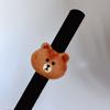 Pulseira Snap Circle de Pelúcia Desenho Animado Infantil Fofa Sanrio para Namorada Animal de Pelúcia Bate-bate Círculo Criativo Japonês e Coreano Presente