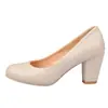 Zapatos de tacón grueso de tacón alto para mujer de primavera y otoño, tallas pequeñas 31/32/33, tallas grandes 40-43/44/45/46/47, stock de comercio exterior