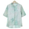 Conjunto de dos piezas de manga corta de tencel de verano para madre de 50 años, temperamento blanco, camiseta transpirable para mujer de mediana edad, traje para mujer