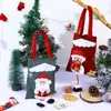 Decoraciones navideñas lino nubes muñeco tridimensional bolso de mano regalo de graduación de jardín de infantes bolso de mano navideño