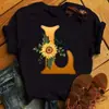 Camiseta para Mujer Maycaur Estampado Personalizado de Letras y Nombres