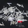 Material de bricolaje hecho a mano con cuentas, ropa, accesorios con cuentas, cuentas de tubo largo hueco de riego, cuentas de tubo de plata, cuentas de arroz de vidrio de tubo corto, cuentas sueltas