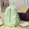Mochila Nueva Fresca y Dulce de Colores Caramelo Estilo Japonés de Alto Valor Estético con Lazo para Estudiantes de Secundaria y Preparatoria, Bolso Ligero de Doble Hombro