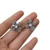 Pendientes de flor de cristal estilo occidental lujo ligero nicho femenino alta calidad pendientes Mori estilo deseo puro pendientes estilo chino