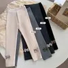 Nova Coleção de Outono Leggings Infantis Estilo Coreano Laço Algodão Puro Alunos do Ensino Fundamental Meninas Bebês Roupas Externas Quentes Calças Longas