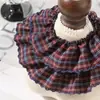 Ribete de Encaje Plisado, Tela de Falda a Cuadros, Accesorios de Decoración para Ropa, Accesorios para el Cabello, Ligas para el Cabello DIY, Cinta a Cuadros