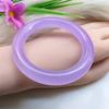 Moda Luxo Leve Violeta Encorpado Roxo Total Fino Espesso Tira Redonda Pulseira de Rocha de Quartzo Jade Pulseira de Jade para Menina Atacado