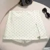 Pantalones Falda de Lunares Estilo Coreano para Mujer 2026 Primavera/Verano Nuevo Estilo Petite Adelgazante Abertura Diseño Ajustados a la Cadera Falda Corta de Línea A