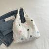 Bolso Casual de Estilo Occidental de Punto de Moda de Celebridad de Internet 2024 Primavera y Verano Estilo Coreano Combinable Bolso de Hombro Ins Bolso de Axila Bolso Tote para Mujer