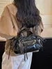 Bolsa Cruzada de Hombro Estilo Coreano Dulce y Fresca, Diseño de Nicho, Nueva para la Primavera de 2026, Moda Simple y Moderna, Bolsa de Motocicleta para Mujer