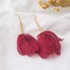 Pendientes de borla de flores con atmósfera súper de hadas, pendientes de temperamento fresco pequeño Mori, pendientes de nicho de alta gama al por mayor para mujer