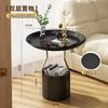 Mesa de Noche Creativa de Moda en Lugar de Estilo Crema, Gabinete de Almacenamiento de Noche para Dormitorio, Mesa Auxiliar para Sofá de Sala de Estar, Mesa de Centro Pequeña de Hierro