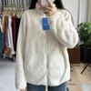 Chaqueta polar de manga larga con cremallera para mujer, chaqueta de forro polar coral de manga larga para invierno, chaqueta L449753 459794