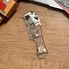 Pente de Cabelo Fofo de Desenho Animado para Meninas, Pente Doméstico Antiestático de Dentes Finos, Pente de Dentes Largos, Pente Portátil para Cabelo Longo Ponta Cauda Venda por Atacado