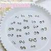 Venta al por mayor de joyas para uñas, transparentes, grandes diamantes con punta inferior, Super Flash, hacha torcida, gotas de agua, mariposa cuadrada gorda, accesorios para uñas de diamante blanco