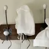 Ropa Coreana para Niñas, Cuello de Encaje, Patrón de Gofre, Mangas con Volantes, Mameluco de Bebé, Mono de Estilo Veraniego para Bebés