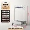 Soporte Móvil para Trapeador y Escoba de Acero Inoxidable Gancho de Pie para Trapeador Gancho sin Taladro para Baño Almacenamiento