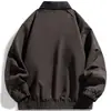 Nueva Chaqueta para Hombre 2026 Tendencia de Venta Caliente Marca Ropa de Trabajo Chaqueta con Cuello Campana Elegante para Hombre Primavera-Otoño Exterior Casual Top